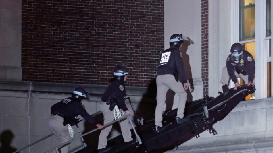 Pro-pal&auml;stinensische Campus-Besetzer in New York: Polizei auf Gel&auml;nde im Einsatz