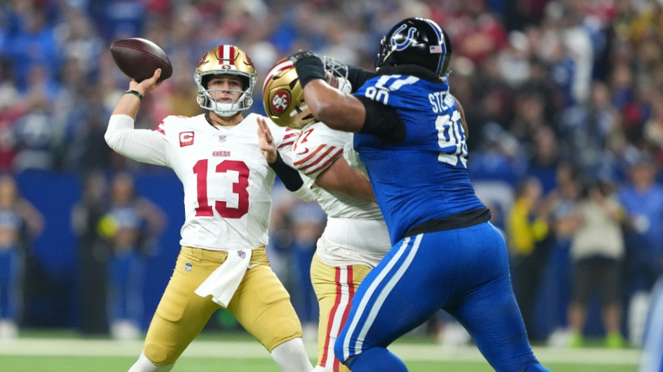 F&uuml;nf Touchdowns: Purdy f&uuml;hrt 49ers zum Sieg gegen die Colts