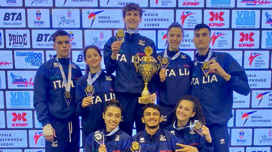 Taekwondo:Italia super al Serbian Open, con 3 ori &egrave; miglior team