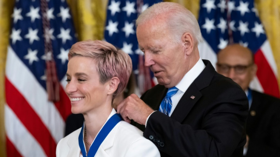 Star-Fu&szlig;ballerin Rapinoe nutzt Ehrung f&uuml;r Solidarit&auml;tsgeste mit Basketballerin Griner