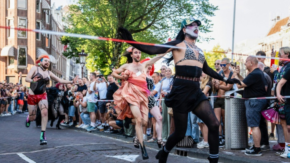 Handbag tosses and high-heeled sprints: Amsterdam celebrates Drag Olympics