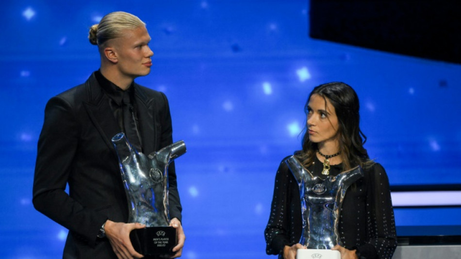 Foot: Erling Haaland et Aitana Bonmati sacr&eacute;s joueur et joueuse UEFA de l'ann&eacute;e