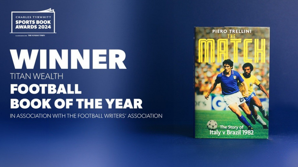 Romanzo Italia-Brasile, 'La Partita' &egrave; Football Book of the Year