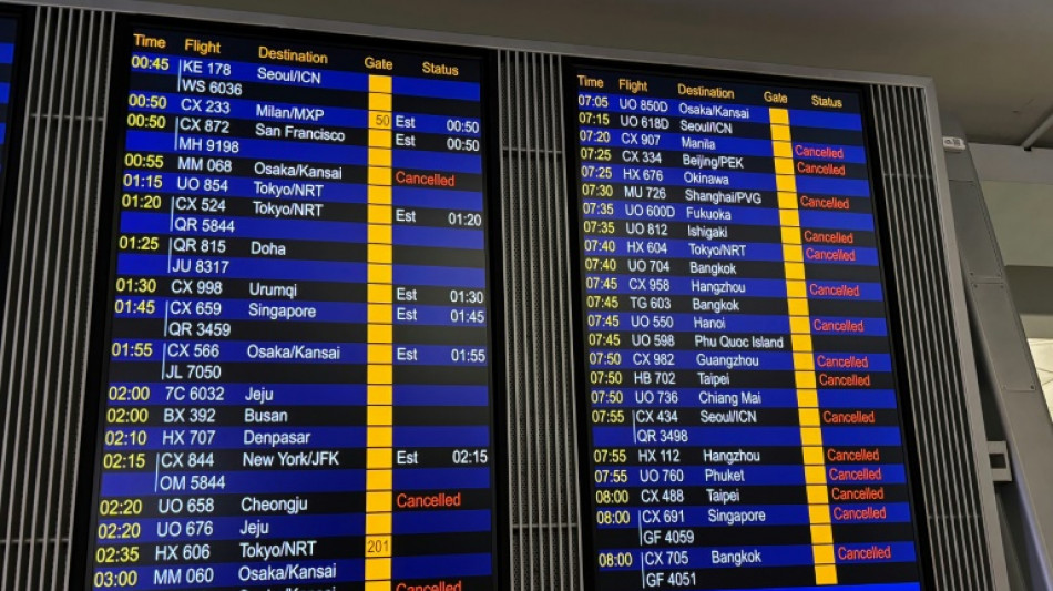 Hong Kong axes flights, classes as Typhoon Wipha nears