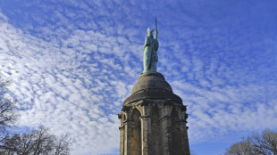 Pokal-Fieber: Hermannsdenkmal erh&auml;lt Bielefelder XXL-Trikot 
