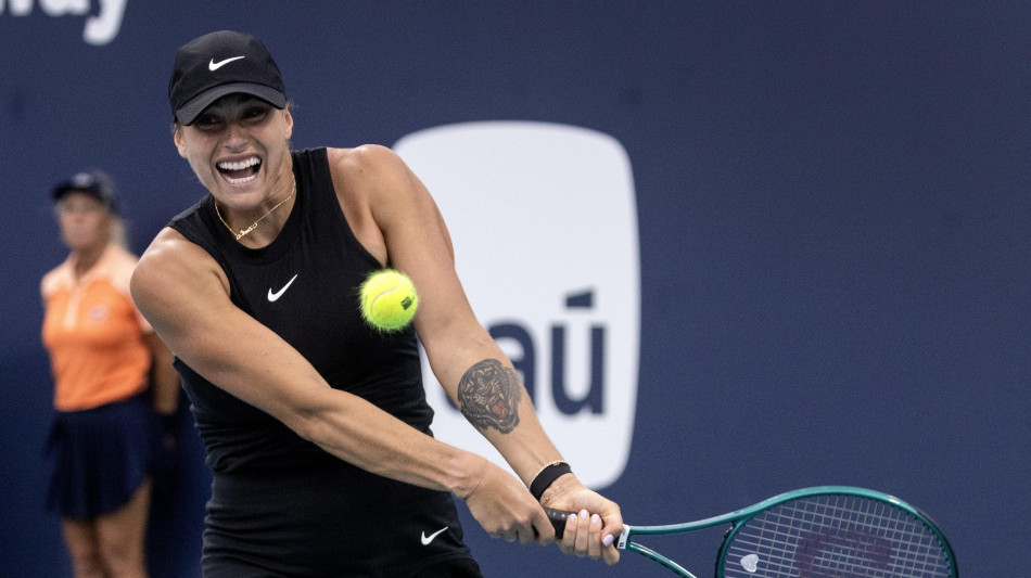 Tennis: Wta Miami, Sabalenka in semifinale contro Paolini